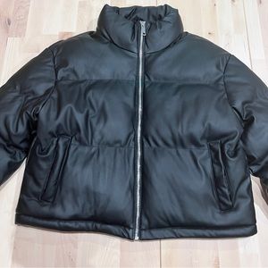 Black puffer jacket